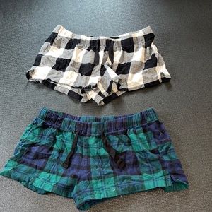 Set of 2 Old Navy flannel pajama shorts